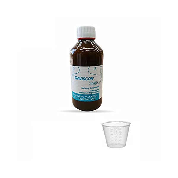 A 2 Z Store Gaviscon Advance Aniseed 500ml with (1 Free Plastic Liquid Measuring Cups 30ml)