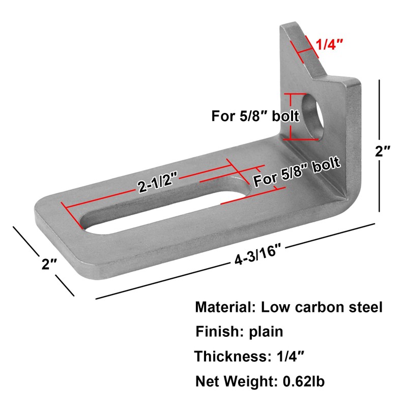 heneng 6 Pack Welding Table Sliding Stop for 5/8" Fixture