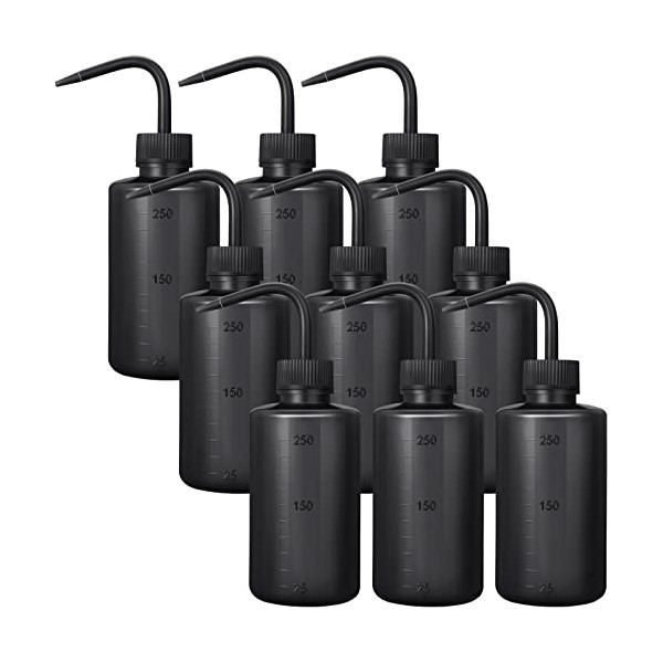 9 Pcs 250 ml Tattoo Wash Bottle Water Squirt Bottle