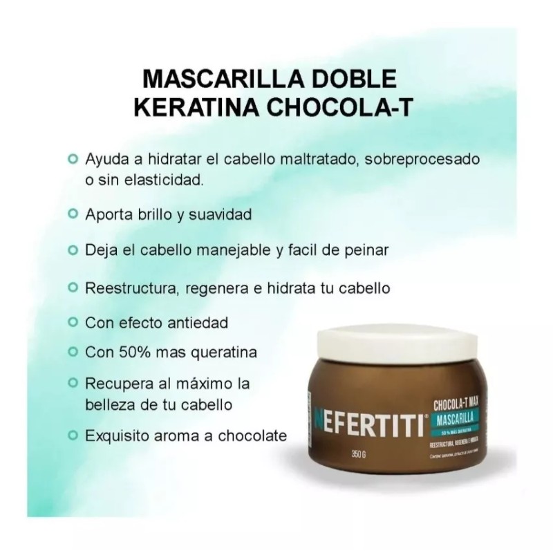 Nefertiti Kit Nefertiti Chocola-t Max Mascarilla-cremappeinar- Shampoo