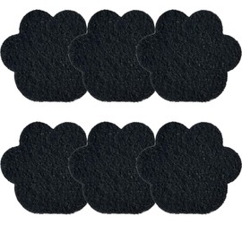 Stick-on Carbon Filters Compatible with Most Cat Litter Box, Activated Charcoal Filters Replacement to Absorb Odors and Litter Box Deodorizer for Keep Home Fresh (6 Pack)