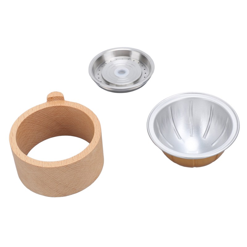 Reusable Coffee Capsules with Scoop and Brush Refillable Coffee Pods