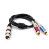 tisino XLR to RCA Y-Cable, XLR Female to Dual RCA