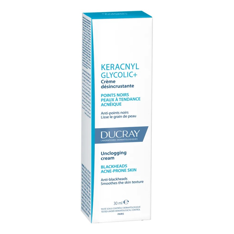 Crema Facial Ducray Keracnyl Glycolic+ para Puntos Negros y Espinillas