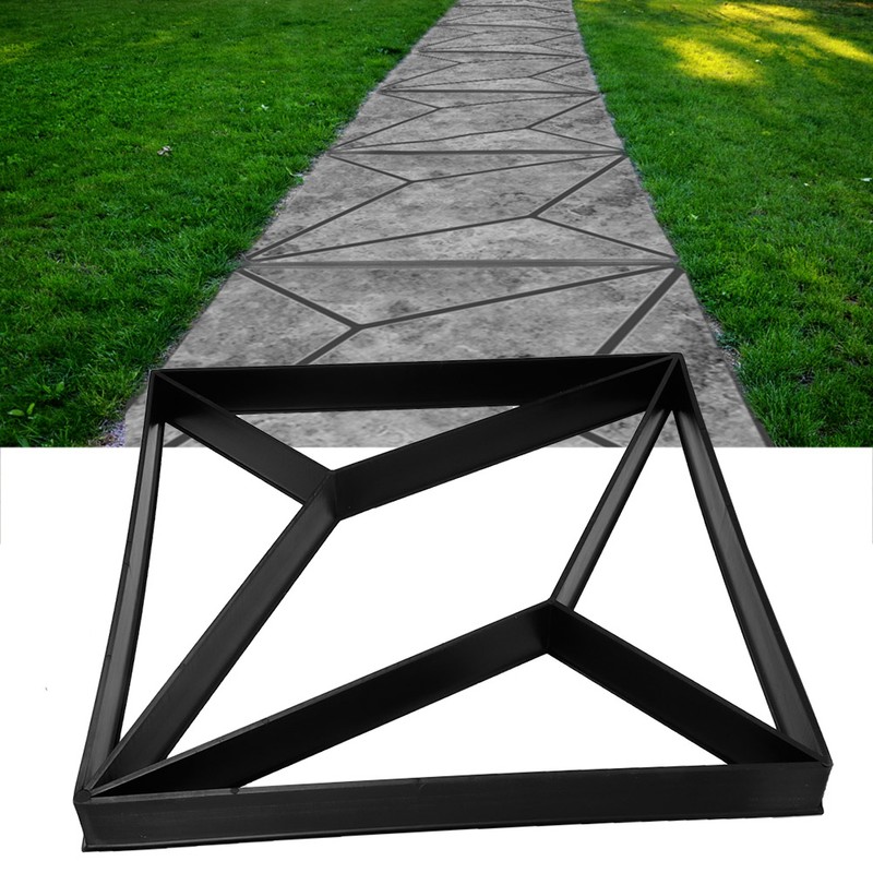 Rhombus‑Shaped Walking Paths Maker DIY Cement Brick Paving Mold for
