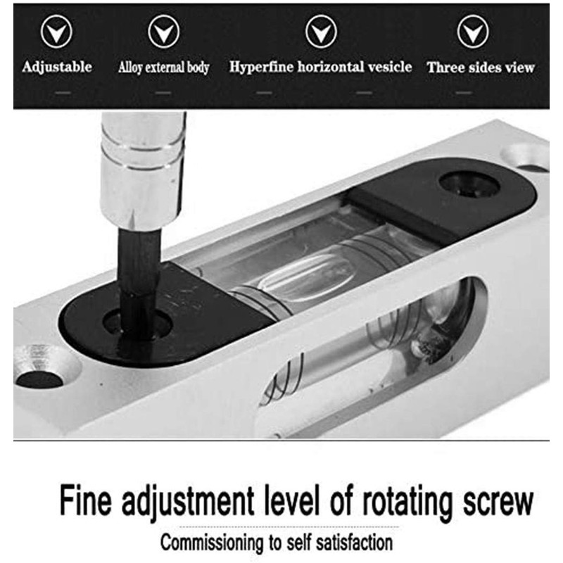 XMLEI Aluminum Alloy High Precision Adjustable Level Instrument - Small,