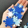 100 Pcs Glitter Snowflake Confetti Party Table Scatter Confetti Foam