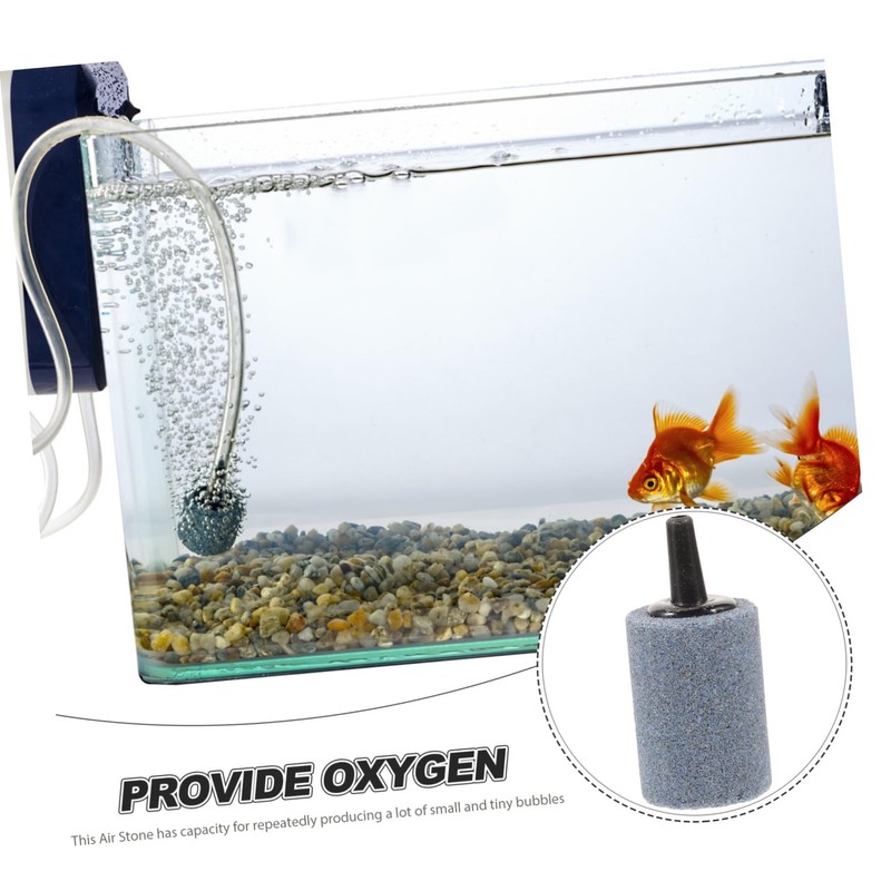 WOONEKY Aquarium Accessories 5pcs Air Stones for Fish Tank Bubble