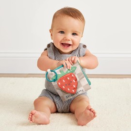 Itzy Ritzy Bunny Lovey & Crinkle Book Gift Set - Learn & Snuggle Gift Set Includes Soft Sherpa Bunny Lovey & Soft Book with Flap, Textures & Crinkle Sounds (Bunny)