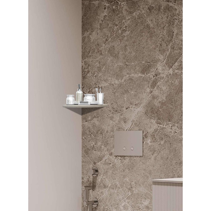 Simple Tile - Genuine Marble Corner Shelf for Bathroom Shower