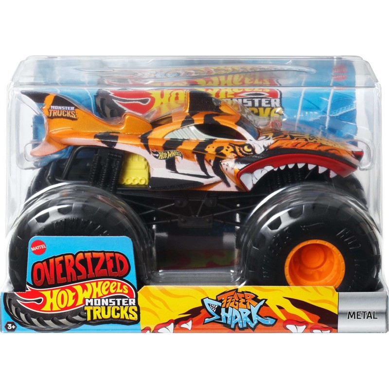 Hot Wheels Monster Trucks, Oversized Monster Truck, 1:24 Scale Die