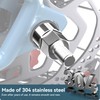 2PCS Bicycle Axle Adapter for M10 x 1.0, 3/8" x