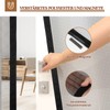 Yotache Fly screen door, balcony door, black, 110 x 220