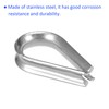 M METERXITY 20pcs Stainless Steel Thimble for 2mm Wire Rope