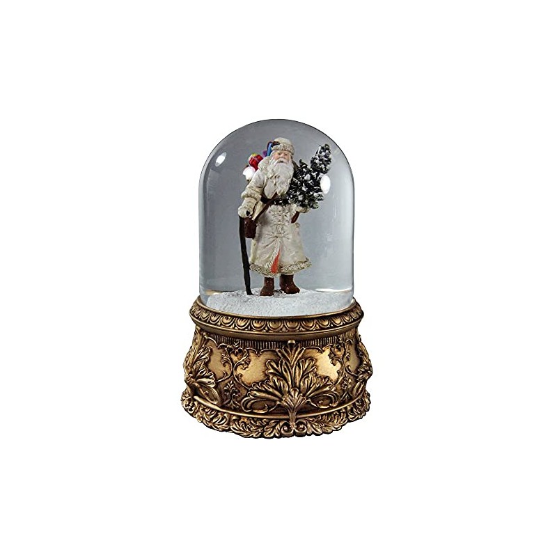 Santa Musical Domed Water Globe San Francisco Music Box