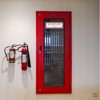 DinAliX 12 x Fire Door Stickers, 21 x 7.2 cm,