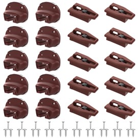 Upgrade Drawer Slides for kenlin Rite-Trak II Replacement, 10 Sets of Improved 168 Track Guides with Metal Back, Universal Drawer Guide for Dresser, Nightstand Drawers from Most Furniturers