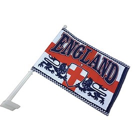 England 2 Lions Car Flag (2 pack)