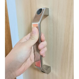 Heavy Duty 304 Stainless Steel Bow Door Handle, Handle handrail bar, Suitable for Drawers, cabinets, Entrance Door Handles (Hole spacing: 5-7/8"(150mm))