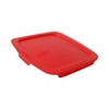 Pyrex C-222-PC 2-Quart Red Plastic Food Storage Replacement Lid Cover,
