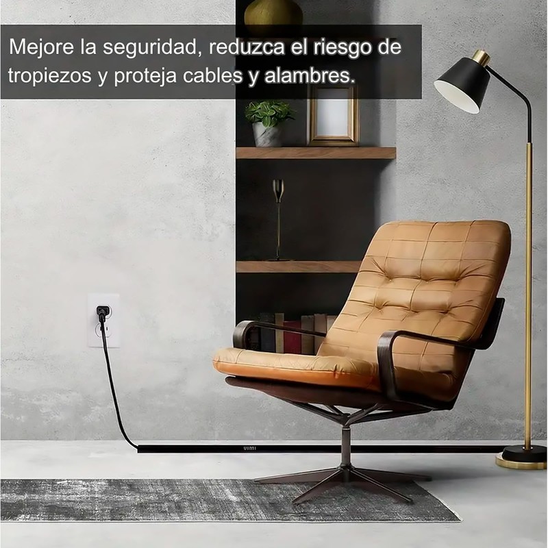 Vimi Cubierta para Cables De 3 Metros Organizador Y Protector