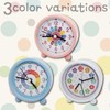 Funriche Colorful Alarm Clock, Continuous Second Hand, No Noise, Clock