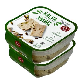 Mezap – Greek Halva with Almond – Traditional Mediterranean Sesame Dessert – Nutty & Sweet Tahini Treat – 14 oz | 400 g, Pack of 2