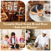 Manual Bread Slicer, Versatile Hand-Crank Bread Slicer for Bakeries, Coffee