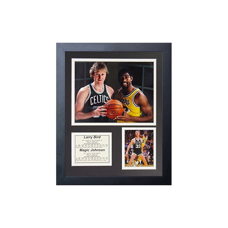 Legends Never Die "Larry Bird and Magic Johnson Framed Photo
