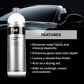 KOCHCHEMIE - Finish Spray Exterior Quick Detailer with Limescale Remover - Cleans, Maintains, and Preserves External Vehicle Surfaces, Glass, and Plastics; Ideal for Quick Finishing (1 Liter)