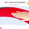 WJMZ Fluffy Steering Wheel Cover D Shape, Cute Fuzzy Steering