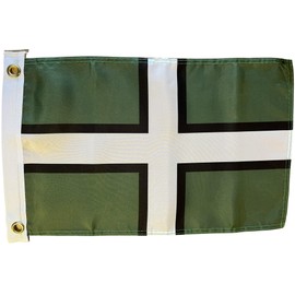 NWFlags Devon Flag 18" x 12" 75d Premium Polyester | Polyester 1.5x1 foot material flag with 2 Eyelets