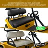 NOKINS Golf Cart Seat Covers Leather Front Seat Cover Fit