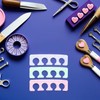 Separadores de Dedos de Silicona Protege Esmalte Fresco Reutilizables 12