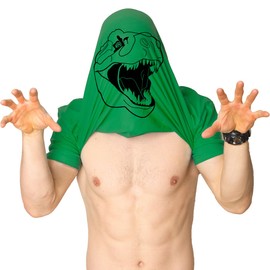 Mens Ask Me About My Trex T Shirt Funny Cool Dinosaur Flip Graphic Novelty Tees Mens Funny T Shirts Flip T Shirt for Men Funny Dinosaur T Shirt Novelty Green XL