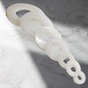 M7 White Nylon Black White Washers Flat Form A (Pack