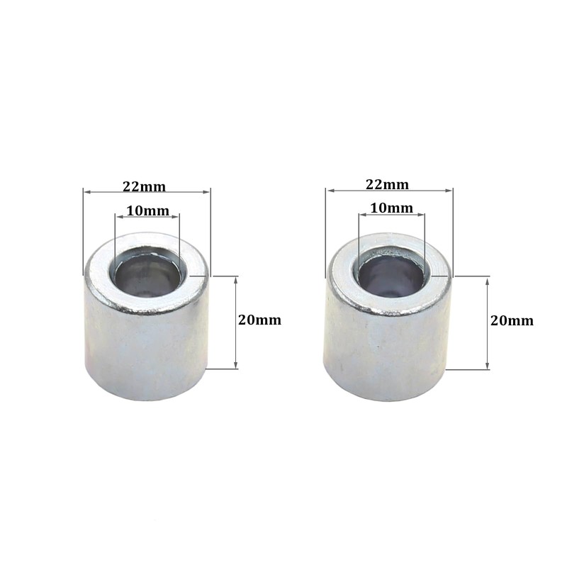 2X 10mmx22mmx20mm Swingarm Swing Arm Spacers Bushing Pit Quad Dirt