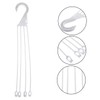 FUNOMOCYA 10Pcs Flower Pot Hanging Hooks Durable Plastic Planter Hangers