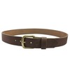 Bison Designs Rough Cut Leather USA Made Brass Buckle Belt,