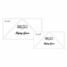 Bloc Loc Flying Geese Ruler Set 3~2"x 4", 3"x 6"