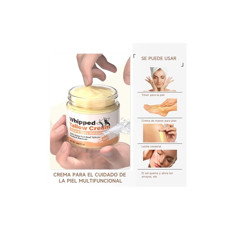Crema Cebo Res Balsamo Miel Sebo Cara Facial Acabado Pasto