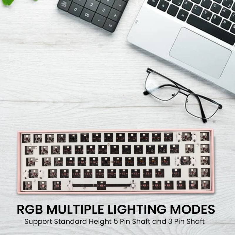 68 Key Mechanical Keyboard DIY Kit with RGB 5V DC