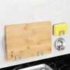 HomeCraft Kitchen Sink Sponge Holder Rack – Stainless Steel Adhesive
