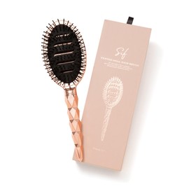 Francfranc Siv Bent Oval Hairbrush Shiny Pink Gold