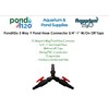 PondH2o 3 Way Y Pond Hose Connector 3/4''-1'' w/On Off