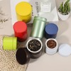 sourcing map 2Pcs Round Tea Canisters, 5" x 3" Airtight