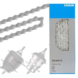 Signglespeed CN-NX10 Bicycle Chain Suitable for Nexus/Alfine 114 Links Silver