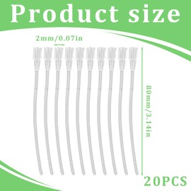 HQRKOTM 20 Pieces Young Birds Feeding Syringe, Transparent Parrot Feeder for Birds, Feeding Tube, Fast Feeding Tube for Baby Pet Birds