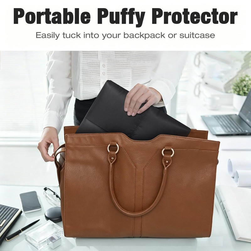 MoKo 13.3-14 Inch Puffer Quilted Laptop Sleeve Fit with New
