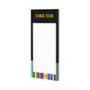 Collins Edge Rainbow Slim Magnetic to Do List Pad Black